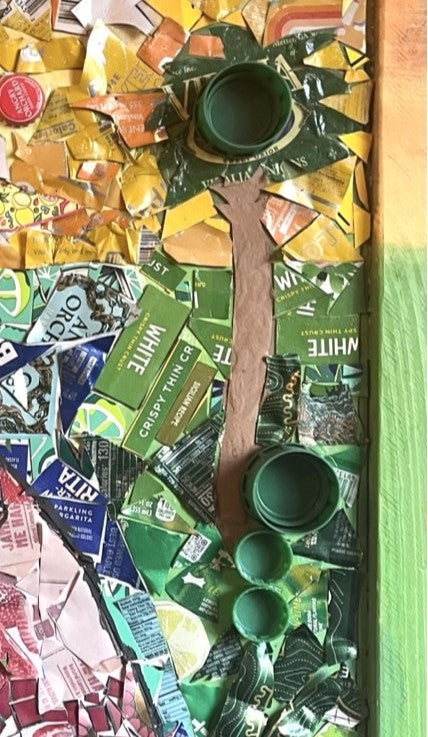 Roseate Spoonbill Trash Art