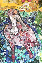 Roseate Spoonbill Trash Art